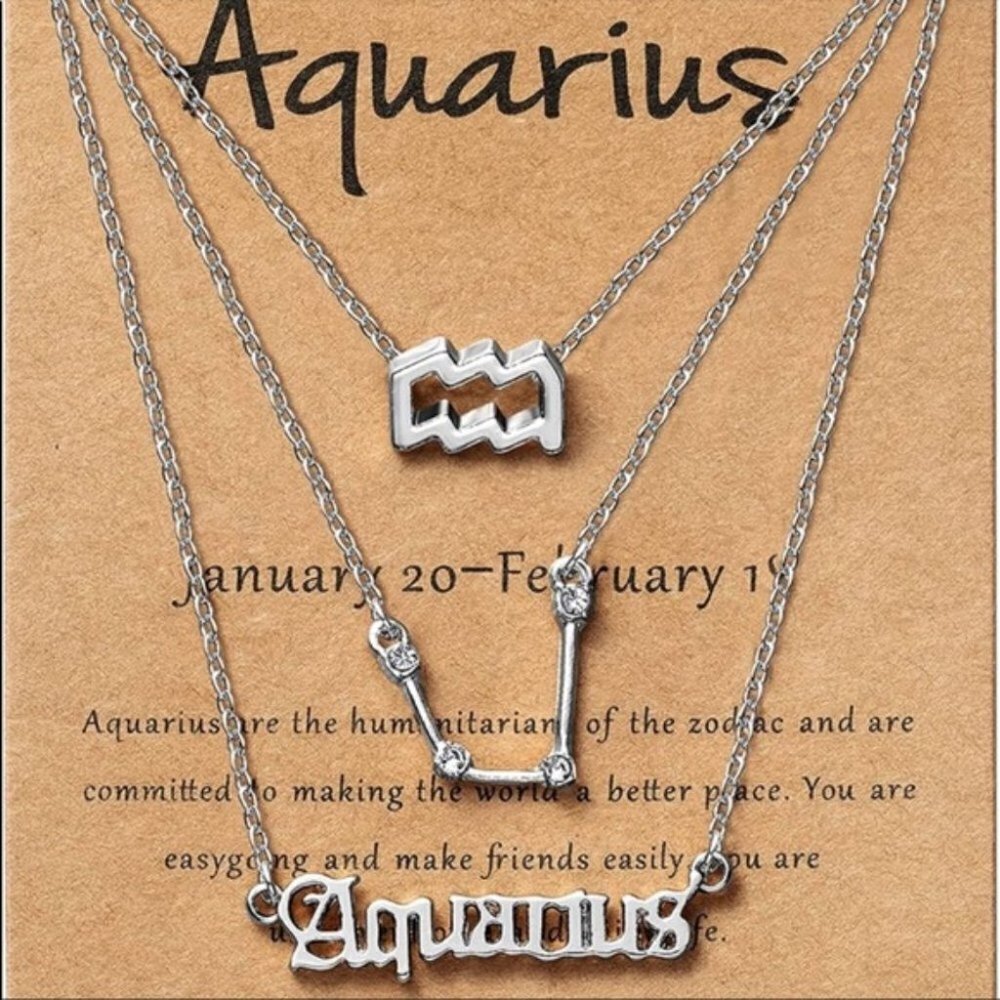 Set Of Aquarius Necklaces